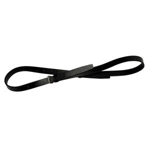 DION LEE Double Buckle Belt in Black